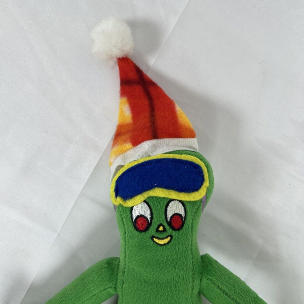 Vtg 2001 GUMBY Plush Ski Patrol Skiing 13” Cartoon Character Stuffed Animal - Picture 3 of 13